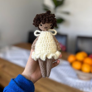 Cute Crochet Doll Delilah Curly Hair Doll image 1
