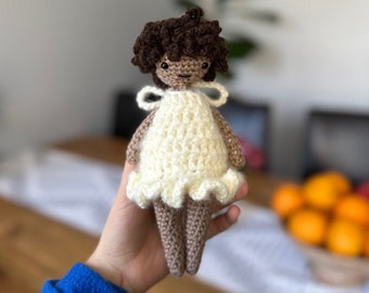 Cute Crochet Doll | Delilah | Curly Hair Doll