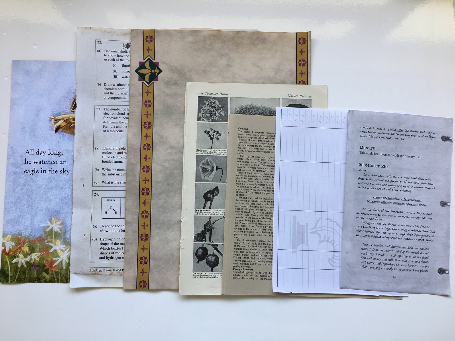 Vintage Book Page Ephemera Pack: Tea-dyed Paper for Junk Journals - Etsy UK