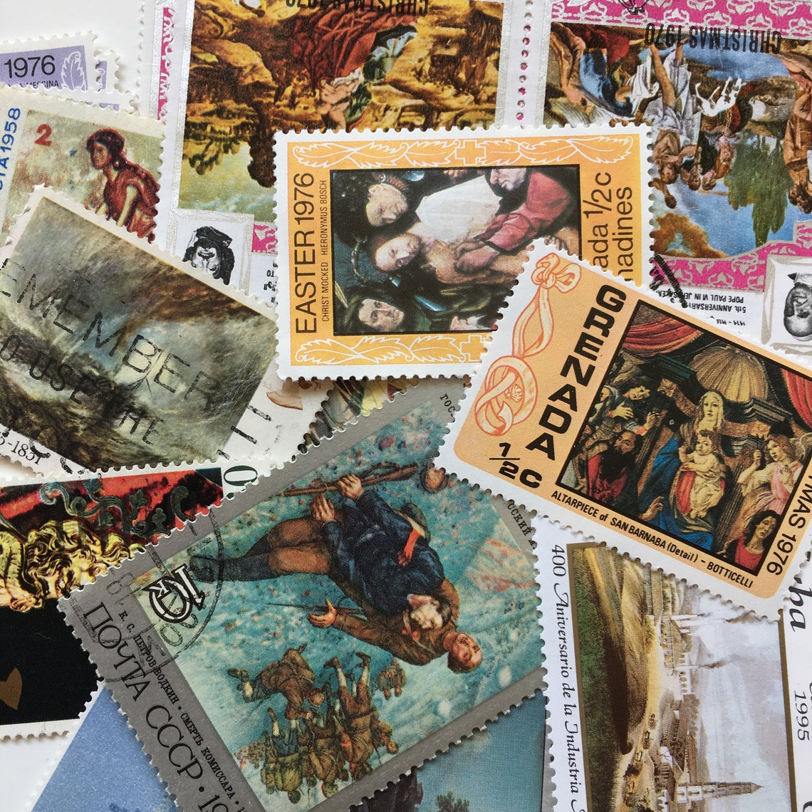 50 Christmas Xmas Vintage Postage Stamps All Different off - Etsy