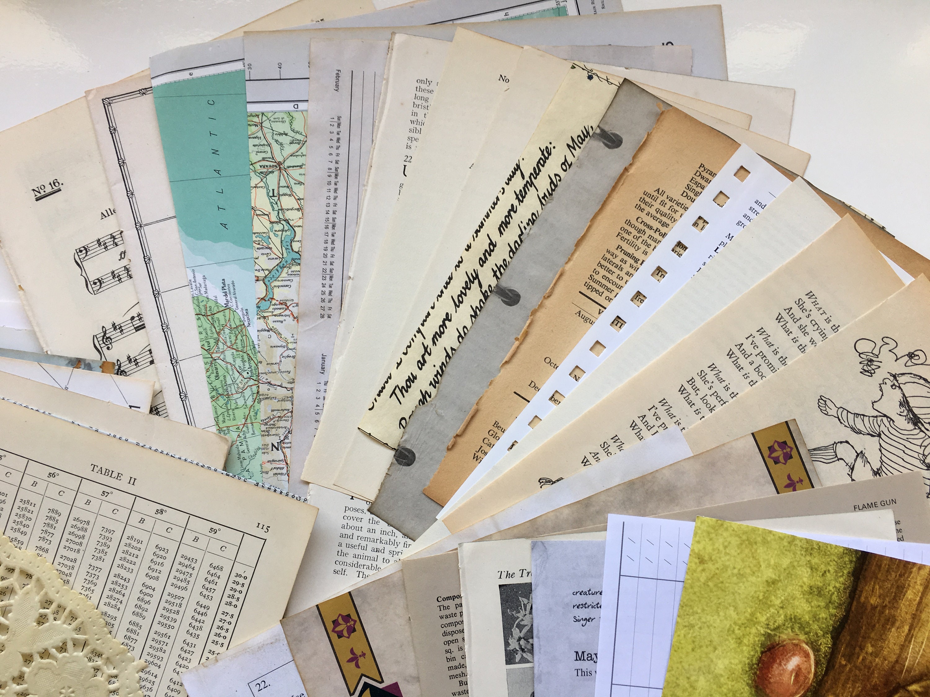 Vintage Book Page Ephemera Pack: Tea-dyed Paper for Junk Journals - Etsy UK