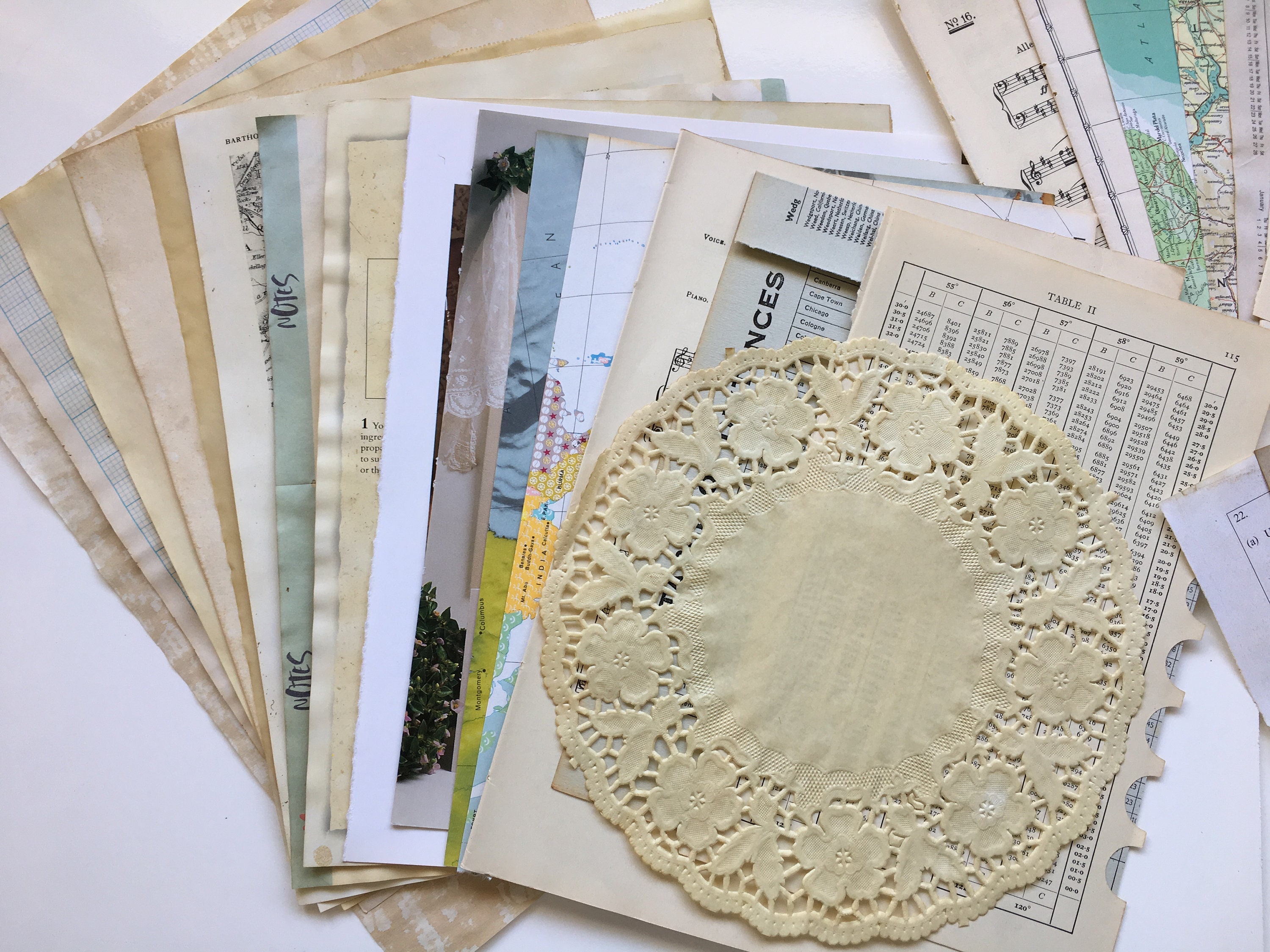 Vintage Book Page Ephemera Pack: Tea-dyed Paper for Junk Journals - Etsy UK