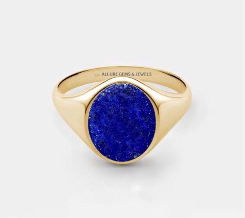 MENS LAPIS LAZULI Ring Mens Ring 925 Sterling Silver Etsy