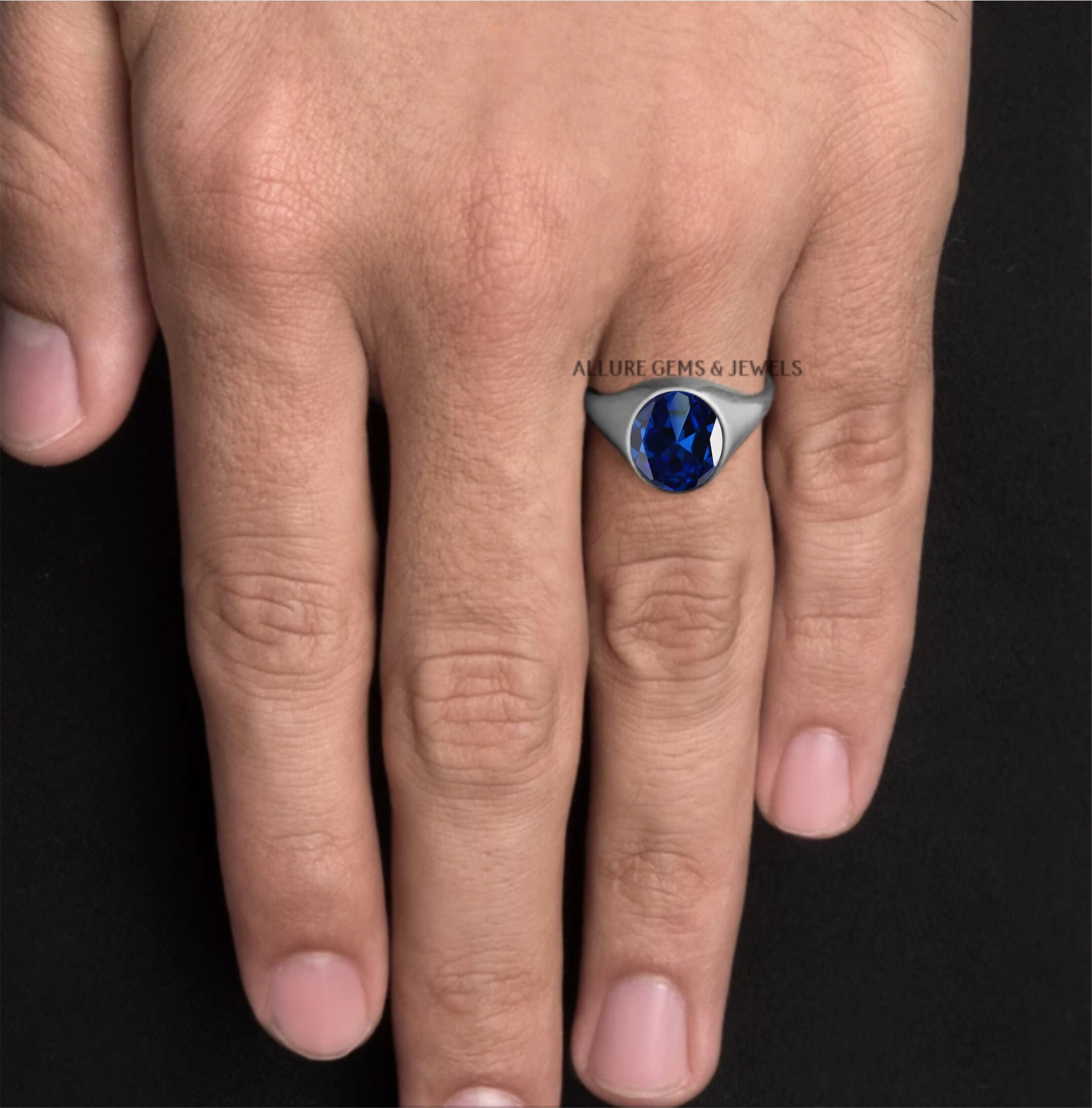 Mens Tanzanite Ring Gold Tanzanite Ring Men Vintage Silver Etsy