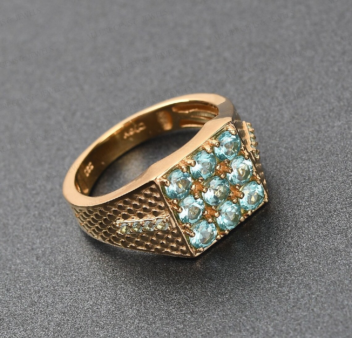 Paraiba Tourmaline Ring Paraiba Engagement Ring Mens Etsy