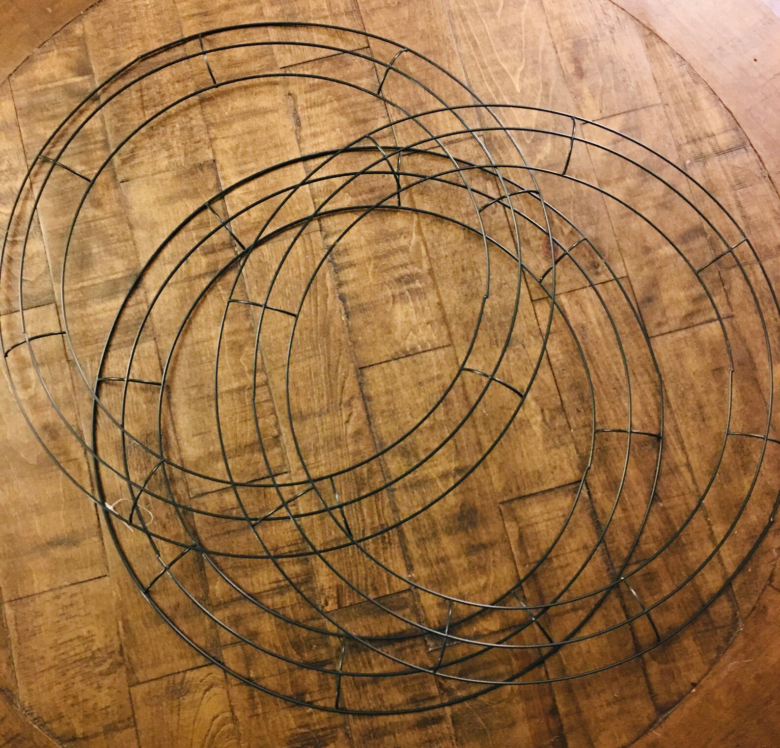 Set of 3 Large 18 Wire Wreath Frames Metal Wreath Etsy