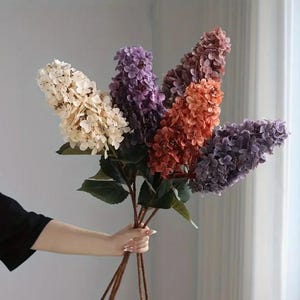 Real Touch Hydrangea Stem | High quality Faux Flowers | Autumn Hydrangea |  Hydrangea for Crafts | DIY Flower arrangements | Fall Hydrangeas