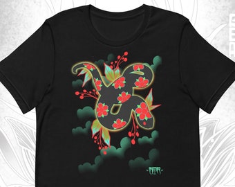 Chemise serpent Sakura Hognose | Chemise de serpent à nez plat de l'Ouest à fleurs japonaises | Cadeau de serpent à nez plat | T-shirt serpent à nez plat
