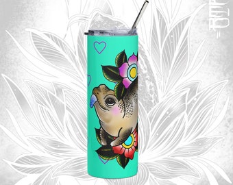 Blue Tongue Skink Tumbler | Reptile lizard water bottle | Blue tongue skink accessories | Reptile gift
