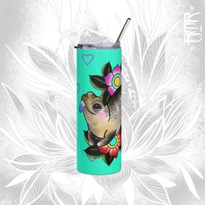 Blue Tongue Skink Tumbler | Reptile lizard water bottle | Blue tongue skink accessories | Reptile gift