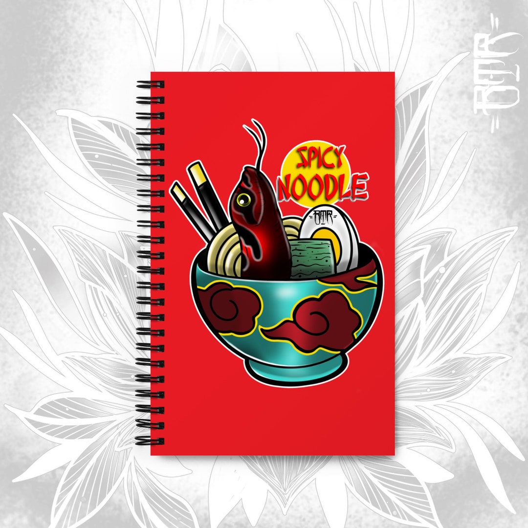 Spicy Noodle Hognose Snake Notebook Ramen Notebook Western Hognose