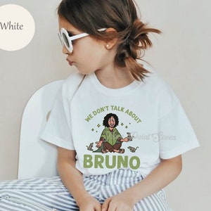 We Don't Talk About Bruno Shirt, Unisex Toddler Tee, Encanto Birthday Shirt, Madrigal Family Shirts, Disney Encanto E0270 image 1