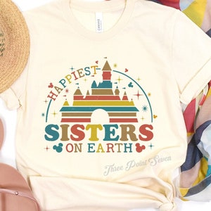 T-shirt des soeurs les plus heureuses de la terre, chemise de soeurs, cadeau pour des soeurs, cadeau d&#39;anniversaire de soeur E0742