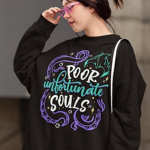 Poor Unfortunate Soul Ursula Villain Women's Crewneck Sweatshirt, Magic Kingdom Family Matching Sweatshirt, Halloween Gift E0194