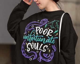 Poor Unfortunate Soul Ursula Villain Women's Crewneck Sweatshirt, Magic Kingdom Family Matching Sweatshirt, Halloween Gift E0194