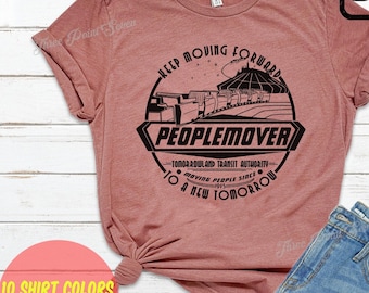 Peoplemover Ride Shirt - Disneyland Magic Kingdom Park Fun Ride Tomorrowland T-shirt - Matching Disney Shirts for Family and Friends E0014