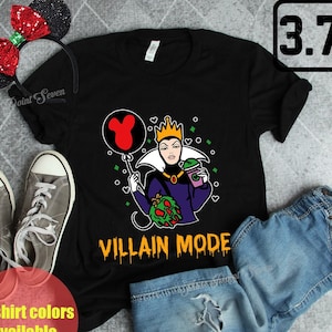 Evil Queen Shirt, Villain Mode Snow White T-shirt E0309