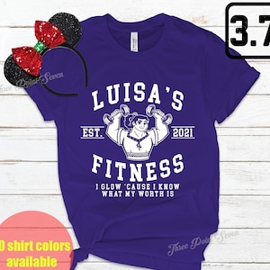 Luisa&#39;s Fitness Shirt, Disney Shirt, Cute Gym Shirt, Luisa Encanto Shirt, The Family Madrigal Shirt, Luisa Madrigal Shirt E0233