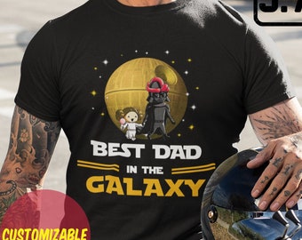 Father&#39;s Day Gift - Custom Best Dad In The Galaxy With One Daughter - Shirt for Dad 10032
