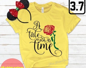 Beauty And The Beast Shirt, Tale As Old As Time T-Shirt, Belle Princess Shirt E0150