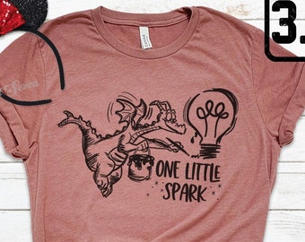 Figment T-shirt, Epcot One Little Spark Shirt , Purple Dragon Tee E0006