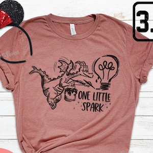 Cute Figment T-shirt - One Little Spark Shirt -  Disney Vacation Shirts - Epcot Disney World Tee Shirt E0006