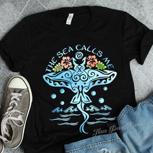 Grandma Tala Moana The Sea Calls Me Shirt, Moana Stingray Shirt E0755