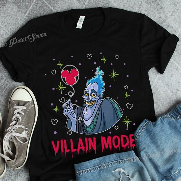 Villain Mode Shirt, Hades Shirt, Disney Villains Matching Shirt, Matching Disney Halloween Shirt, Matching Shirt, Halloween Gift E0682