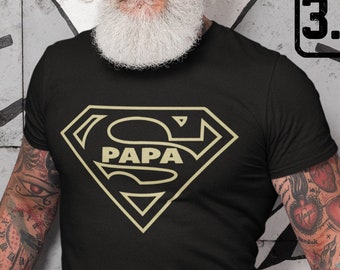 Super Papa T Shirt Cadeau Fête des Pères SUPER MAN Papa Tee Sweat à Capuche CAP SWEAT POLO TOP Super Papa T Shirt Cadeau Fête des Pères SUPER MAN Papa Tee Sweat à Capuche CAP SWEAT POLO TOP