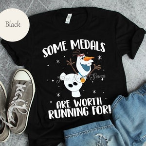 Olaf Frozen Running Shirt, Olaf Marathon Shirt, Springtime Weekend Shirt, Running Virtual Series E0792