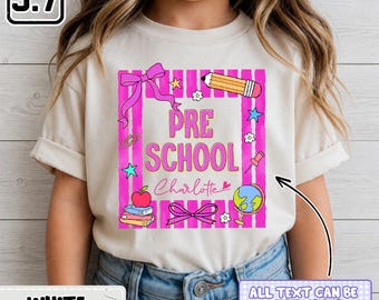 Preschool Student Shirt, Custom Kid Name Shirt, Personalized Student Team Shirt, Back To School Student Shirt, Sweatshirt DH00189