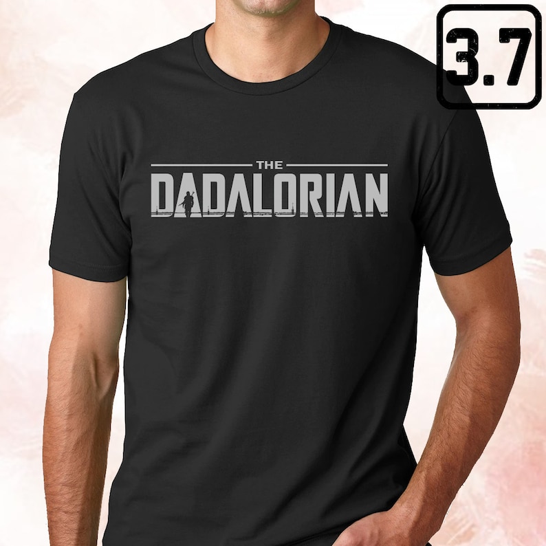 Disney Star Wars Shirt for Dad, The Dadalorian T-shirt, Funny Star Wars Tee, Humor Father's Day Gift, Galaxy Edge Tee Shirt zdjęcie 1