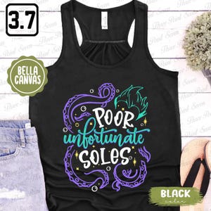 Poor Unfortunate Soles Tank Top, Funny Ursula Villains Running Tank Top E0794