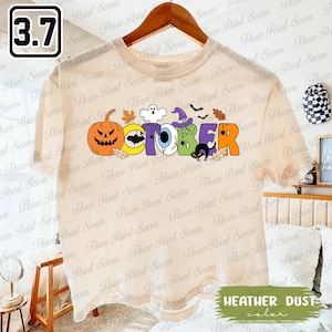 Halloween Crop Top, Halloween Spooky Crop Tee, Autumn Fall Vibes Crop Top, Pumpkin Season Cropped Tee TN0953-4