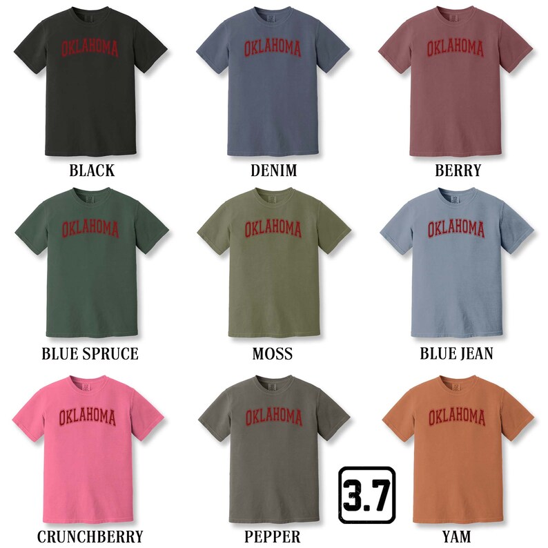 Comfort Colors Oklahoma Shirt, Vintage Oklahoma Shirt, Oklahoma State