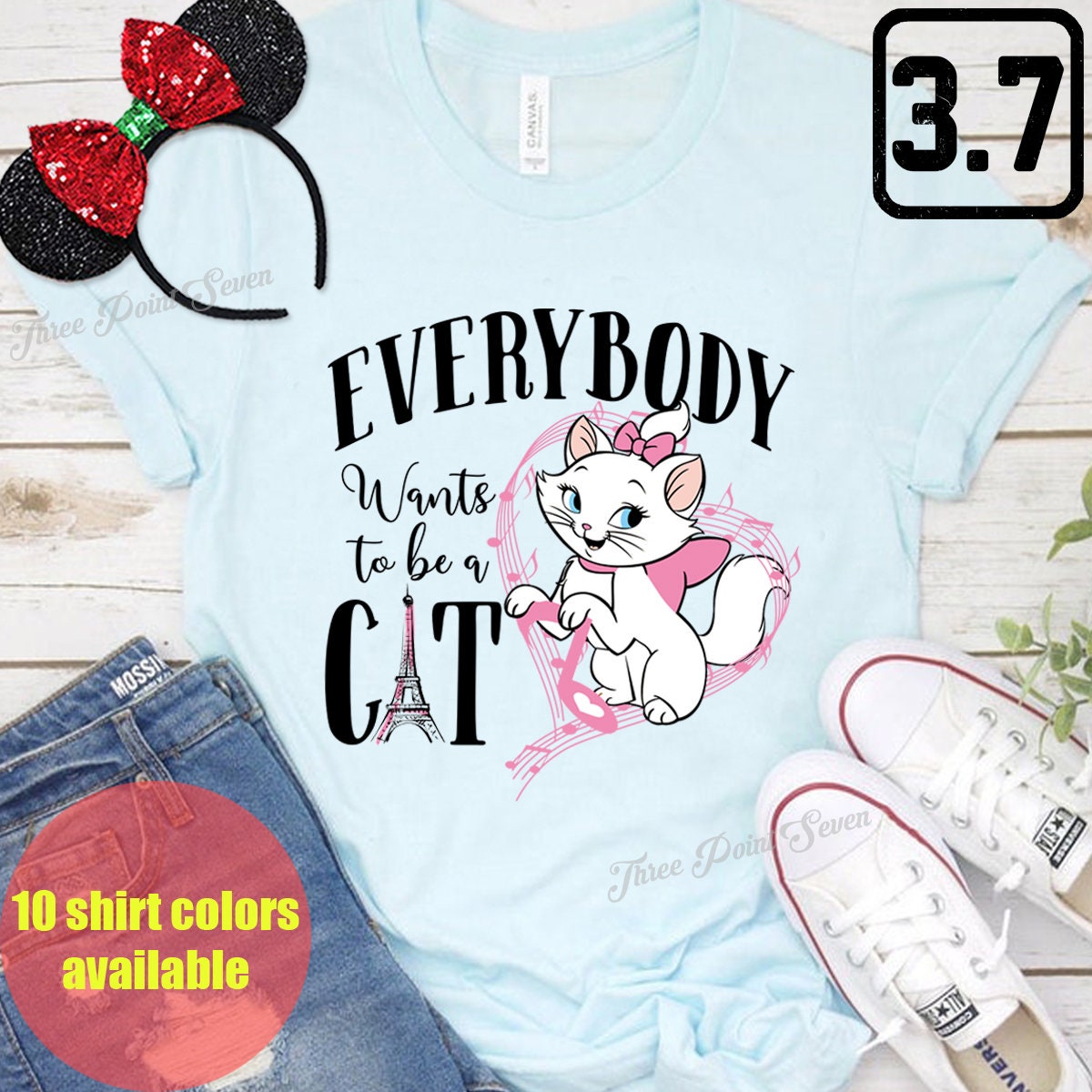 ★WAIKEI★ Aristocat Marie Banpal T-shirt Melange White YKBE 61ikqsPg-FL._SY350_QL65_.jpg