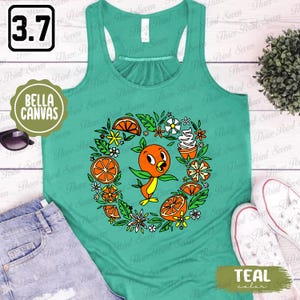 Orange Bird Tanktop, Epcot Flower & Garden Festival, Womens Muscle Tee, Magic Kingdom Shirt, Women&#39;s Workout Tank, Gym Tank Top E0162