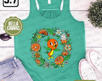 Camiseta sin mangas con diseño de pájaro naranja, festival de flores y jardines de Epcot, camiseta sin mangas para mujer, camiseta de Magic Kingdom, camiseta sin mangas para hacer ejercicio para mujer, camiseta sin mangas para gimnasio E0162