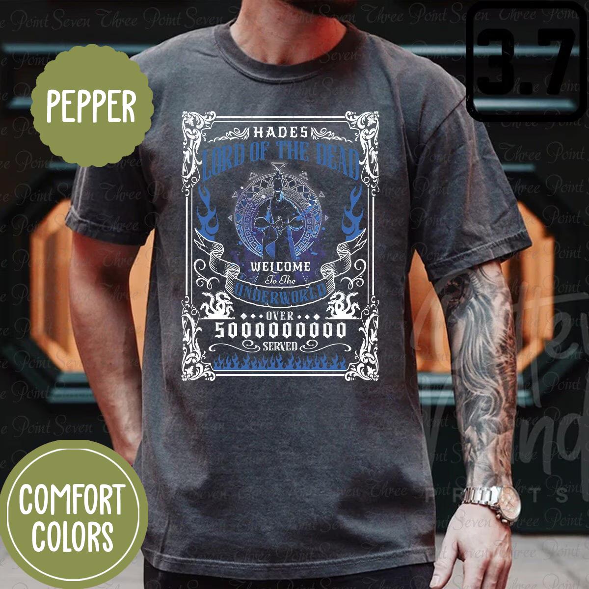 Hercules Hades Comfort Colors Shirt, Lord of the Dead, Villain