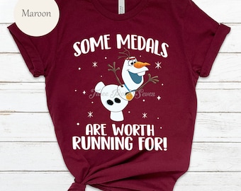 Olaf Frozen Running Shirt, Olaf Marathon Shirt, Springtime Weekend Shirt,  Running Virtual Series E0792