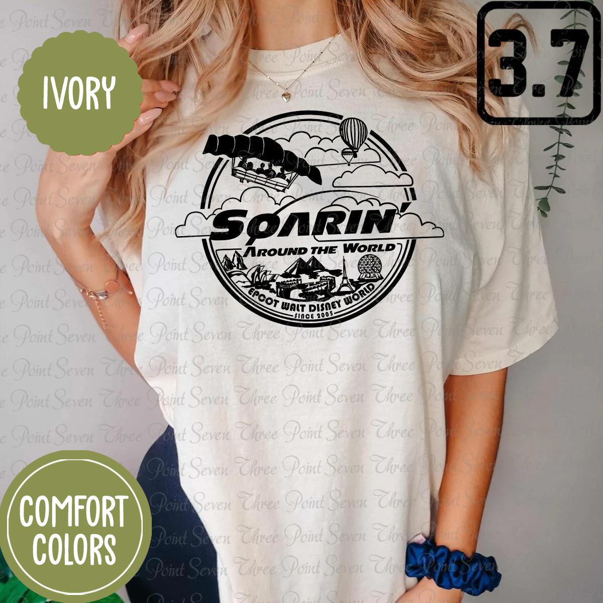 Epcot Comfort Colors Shirt, Soarin' Around the World Shirt E0093