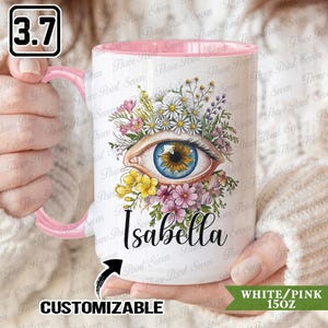 Personalized Eye Doctor & Nurse Gift, Floral Ophthalmology Mug, Future Ophthalmic Tech Mug, Optometry Gift TN1470