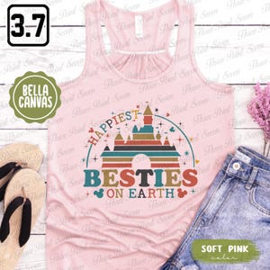 Débardeur Besties on Earth, débardeur Best Friends, débardeur château magique, cadeau bestie E0316