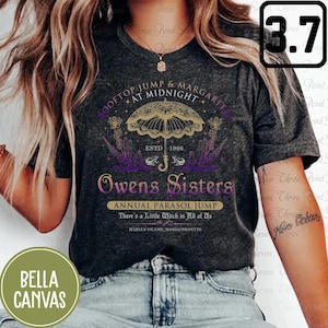 Owens Sisters Shirt, Practical Magic Shirt, Midnight Margaritas Witch Halloween Shirt E8071