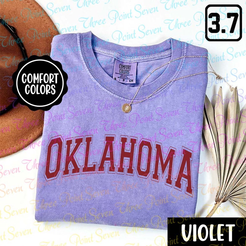 Comfort Colors Oklahoma Shirt, Vintage Oklahoma Shirt, Oklahoma State