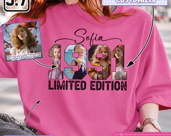 Personalized Birthday Photos Shirt, Custom Name & Birth Year Shirt, 35th Birthday Gift, Vintage 1991 Shirt, Family Photo Sweatshirt DH00580