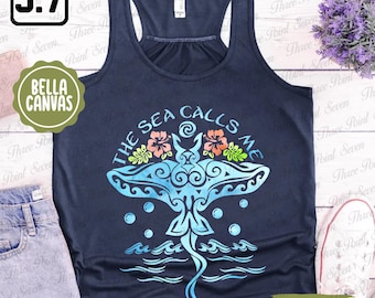 Oma Tala Moana-tanktop, Moana Cruise-tanktop, Polynesische Manta Ray-tanktop E0755