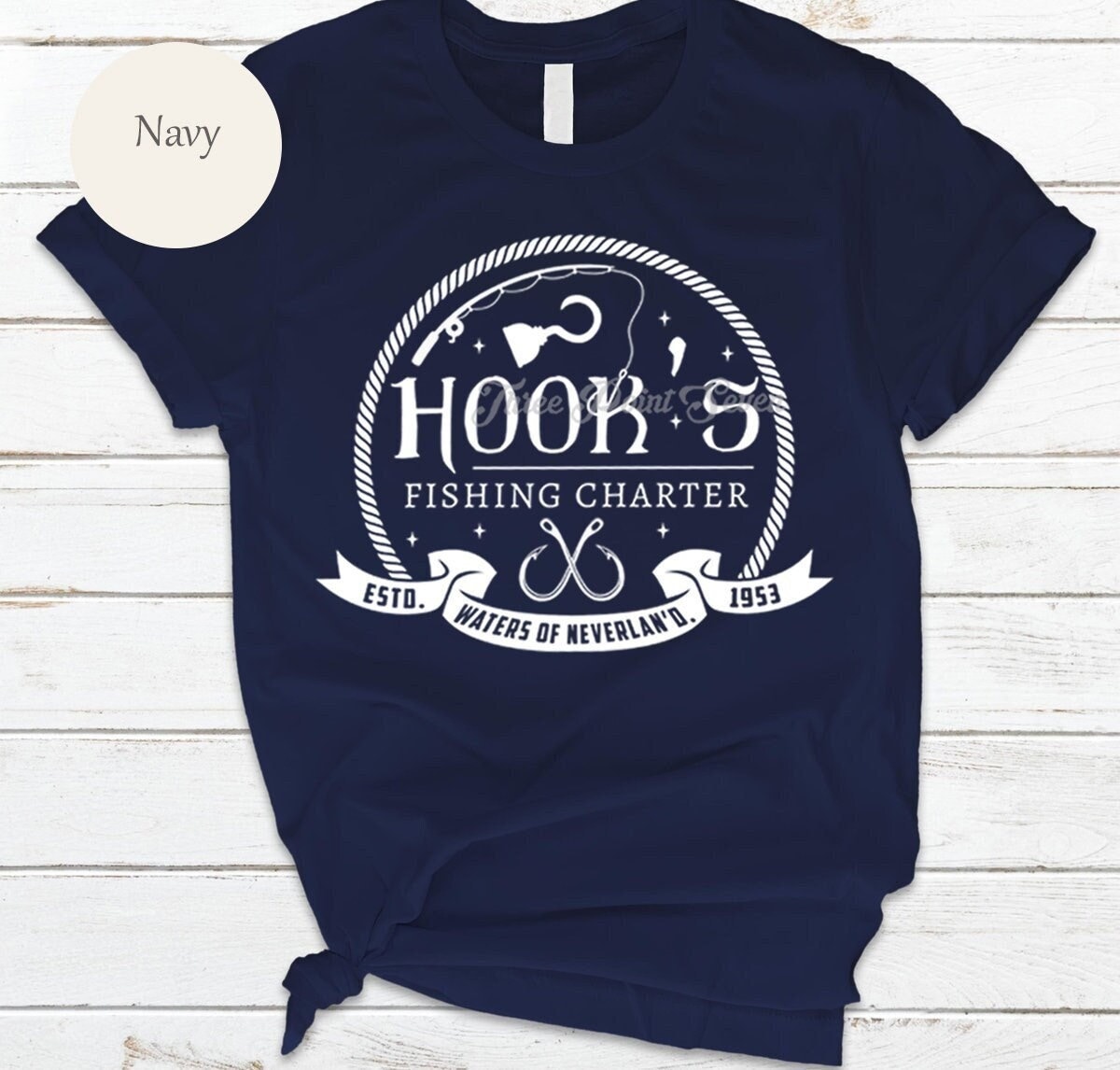 Buy Hook's Fishing Charter Shirt, Disney Shirts, Peter Pan, Magic