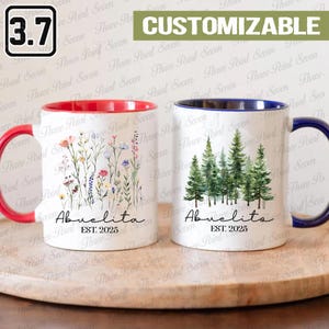 Personalized Spanish Grandparents Mug, Abuelito Abuelita Mug, Set New Grandma Grandpa Mug TN0434
