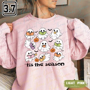 Tis The Season Sweatshirt, Bookish Halloween Gift, Ghost Reading Sweatshirt, Spooky Book Lover Gift, Autumn Reading Sweatshirt TN0967